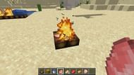 Cooking food (Image via Minecraft)